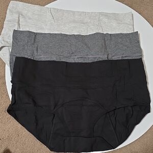 Women's Black, Gray, and White Panties-Period Panties